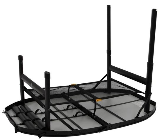 Стіл Bo-Camp Woodbine Oval 100x70 cm Black/Wood look (1404185) | Зображення 7