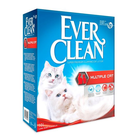 Бентонітовий наповнювач Ever Clean Multiple Cat без запаху 10 л