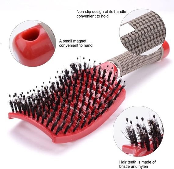 Гребінець для волосся, Масажний гребінець для волосся і шкіри голови, Щітка для волосся, для жінок | Зображення 2