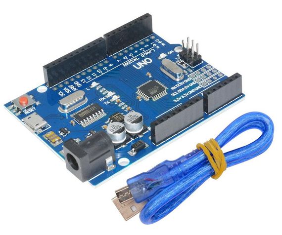 Контролер Arduino UNO R3 ATmega328P CH340G MicroUSB Diymore