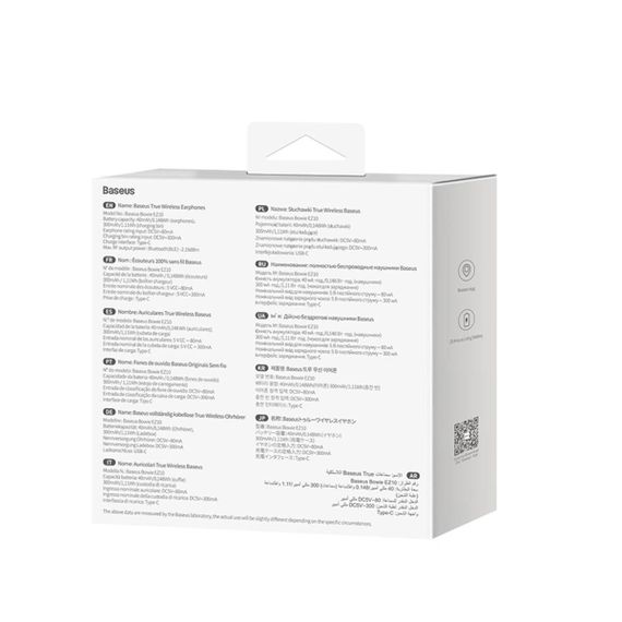 Беспроводные наушники Baseus Bowie EZ10 True Wireless Earphones White | Зображення 2