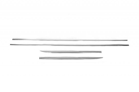 Молдинг дверний V1 (4 шт, нерж) для Honda Civic Sedan X 2016-2021 рр. | Зображення 1