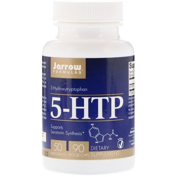 Триптофан Jarrow Formulas 5-HTP 50 mg 90 Veg Caps JRW15044