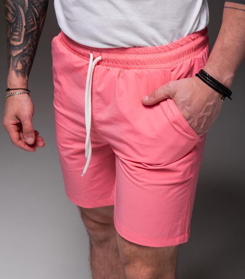 Мужские шорты из плащевки внутри с сеткой RA2031/1  цвет розовый, размер XL | Зображення 3