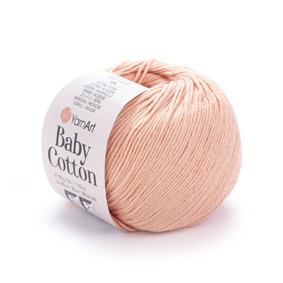 Пряжа YarnArt Baby Cotton No 412 (Ярнарт Бебі Коттон) 50 г / 165 м напівбавовна для дитячих речей та іграшок амігурумі