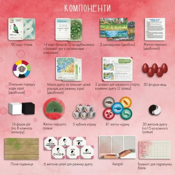 Настільна гра Крила. Птахи Азії | Зображення 1