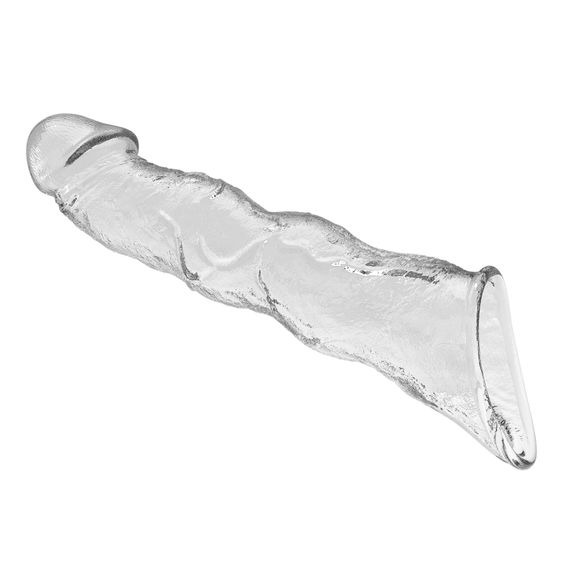 Подовжуюча насадка на член - Pretty Love Extension Penis Sleeve Clear, 28 см | Зображення 4