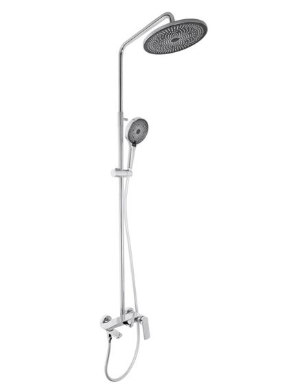 Душова система універсальна Qtap Slavonice Chrome з виливом QTSLA111CRM45909