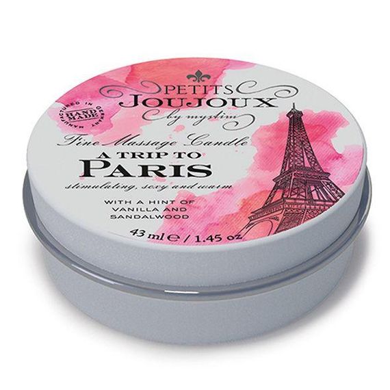 Масажна свічка Petits Joujoux - Paris - Vanilla and Sandalwood (43 мл) з афродизіаками Sex Aura
