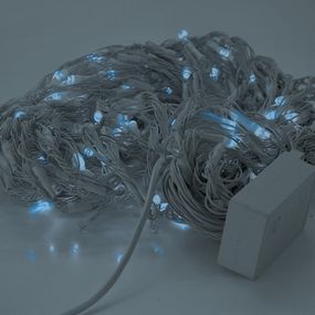 Гирлянда 480LED (Водопад) Blue,8 режимов,3x2м етра,белая изоляция,BOX