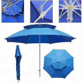 Парасолька 3м з подвійним клапаном HYG1837 Синій