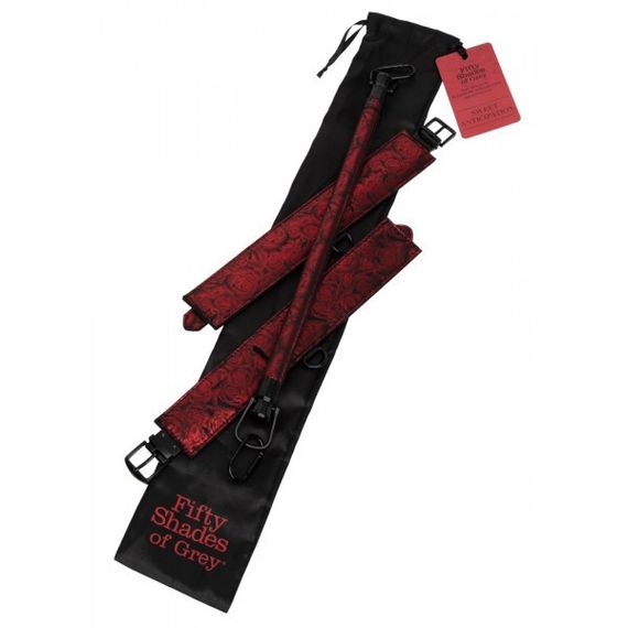 Распорка с фиксаторами Fifty Shades of Grey Sweet Anticipation Reversible Restraint Bar with Cuffs Sex Aura | Зображення 3