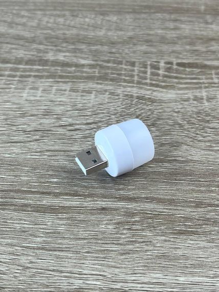 Міні лампа USB LED LAMP 1Вт портативний ліхтарик від повербанку Білий | Зображення 1