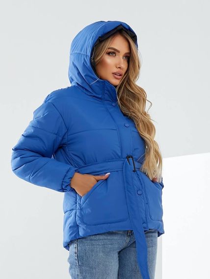 Куртка з поясом, арт. 332, електрик