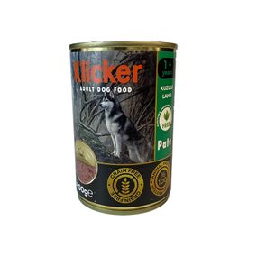 Вологий корм Klicker паштет для дорослих собак з ЯГНЯМ конс 400г.