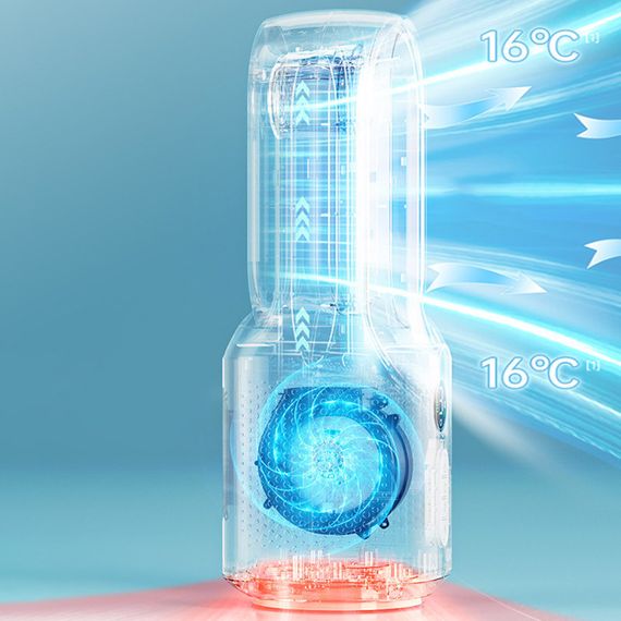 Настільний вентилятор F8 3in1 з Bluetooth-динаміком і нічником 4000mAh White | Зображення 3