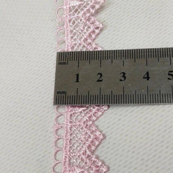 (1 м) Мереживо макраме  2см (13 м) колір - рожевий (M729-14-004) | Зображення 2