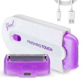 Епілятор Finishing Touch з датчиком дотику / Бездротова бритва-депілятор для ніг / Тример жіночий