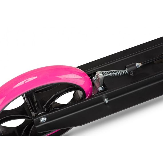 Самокат із ручним тормозом Razzo CITY 200 мм. алюмінієвий HUL1-200 Black/Pink | Зображення 6