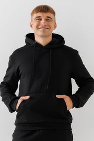 Худі однотонний чоловічий 2108 6XL Чорний shop (2000990748676)