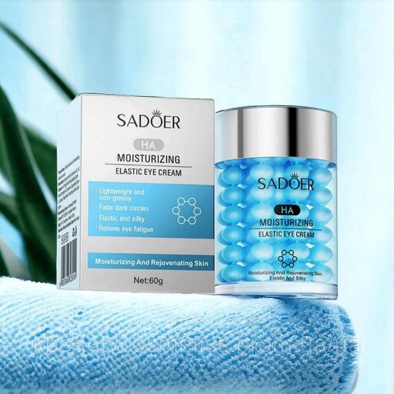 Вирівнюючий крем під очі з гіалуроновою кислотою Sadoer HA Moisturizing Elastic Eye Cream, 60 г