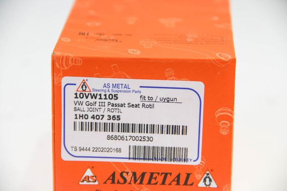 Кульова опора VW CORRADO, SEAT TOLEDO, ASMETAL (10VW1105) | Зображення 2