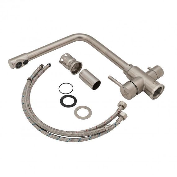 Змішувач для кухні Lidz Aria 020F1 з підключенням для питної води (k35) LDARI020F1NKS34941 Nickel | Зображення 5