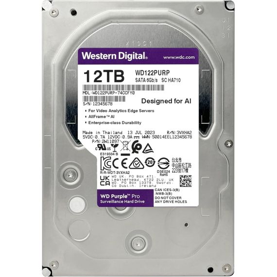 Жорсткий диск 3.5" 12TB WD (WD122PURP) | Зображення 2