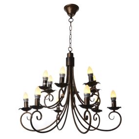 Люстра подвесная свеча E14 60W BR (BKL-069S/12)