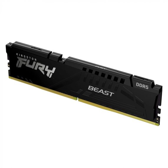 Модуль пам'яті для комп'ютера DDR5 16GB 5600 MHz Beast Black Kingston Fury (ex.HyperX) (KF556C40BB-16) | Зображення 1