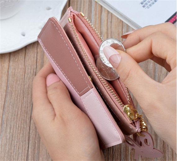 Жіночий гаманець Zoukane 12*9*1.8cm Рожевий (sv0172pink), Рожевий | Зображення 2
