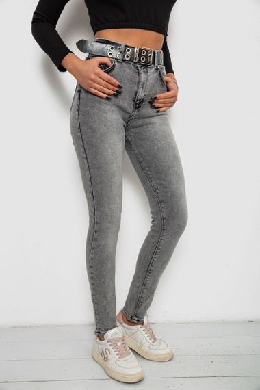 Джинси жіночі Skinny, колір сірий, 244R00624 | Зображення 2