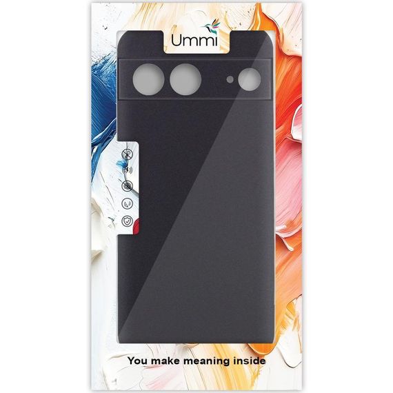 Чехол Silicone Cover Ummi Lakshmi Full Camera (AA) для Google Pixel 7 Черный / Black | Зображення 1
