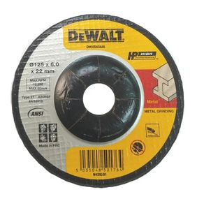 Круг шліфувальний DeWALT HIGH PERFORMANCE 125х6.0х22 мм (DW4543AIA)