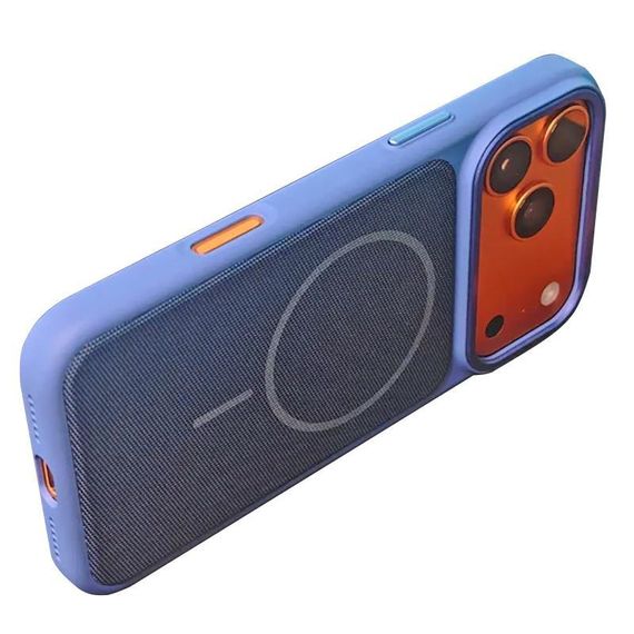 Чехол TPU TechWoven Hybrid with MagSafe для Apple iPhone 15 Pro Max (6.7") Blue | Зображення 2