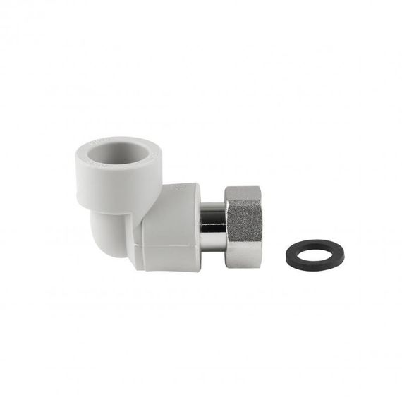 Уголок PPR Thermo Alliance с накидной гайкой 25х3/4" ВР | Зображення 2