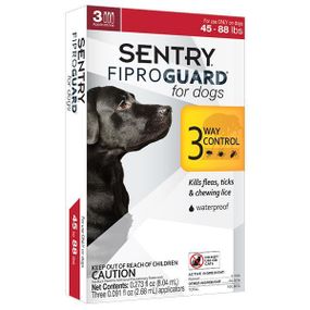 Фипрогард (FiproGuard) капли от блох, клещей и вшей для собак 20-40 кг, 2,68 мл 2,68 мл 3 шт./уп.
