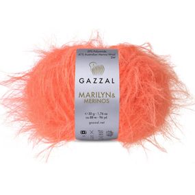 Пряжа для в'язання MARILYN&MERINOS № 8264 (Мерілін і Меринос) Gazzal нитки для плетіння спицями та гачком