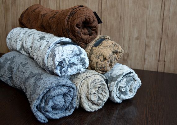 Жакардовый чохол на диван + 2 крісла Damask зі спідницею, бежевий | Зображення 4