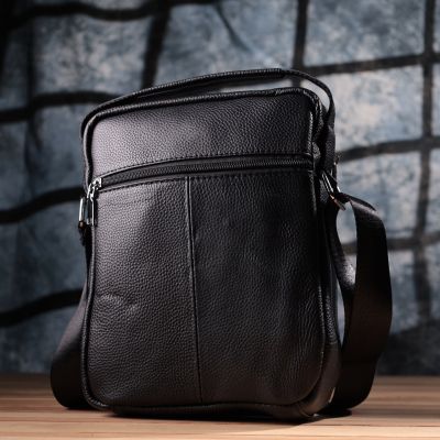 Сумка Vintage Для чоловіків з натуральної шкіри Чорна (sale_15114) | Зображення 3
