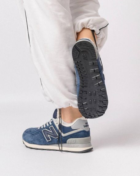 Жіночі кросівки 574 Grey Dark Blue Fur 41 | Зображення 2