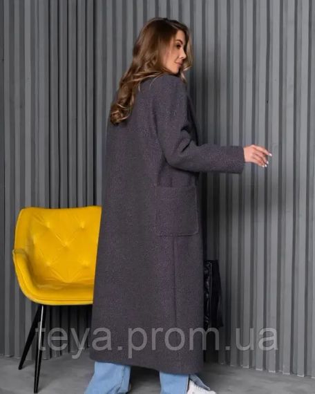 Пальто колір сірий розміри S, L, XL, XXL, 3XL, M FI_008881 | Зображення 2