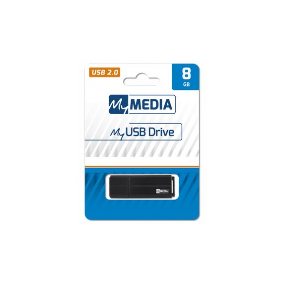 USB флеш накопичувач Verbatim 8GB MyMedia Black USB 2.0 (69260) | Зображення 3