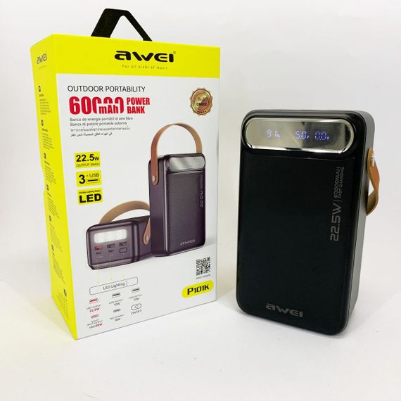 Супер павербанк AWEI, Умб павербанк, Оригинал портативная зарядка, Повербанк портативный QT-71 | Зображення 6