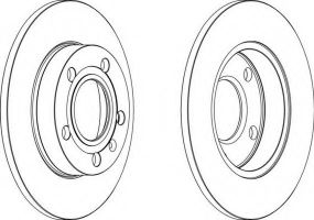 Гальмівний диск FERODO DDF1709 на AUDI A4 (8E2, B6)