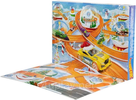 Адвент-календарь Хот Вилс 2024/2025 Оригинал Hot Wheels Advent Calendar Новогодний подарочный набор машинок | Зображення 1