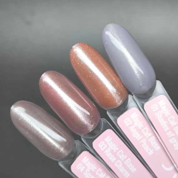 База для ногтей JOIA vegan Magic Cat Base 01 Shades of gray (с эффектом кошачьего глаза) 8мл | Зображення 2