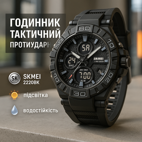 Новий командирський годинник SKMEI, Надійний чоловічий наручний годинник Польовий для армії HL-77