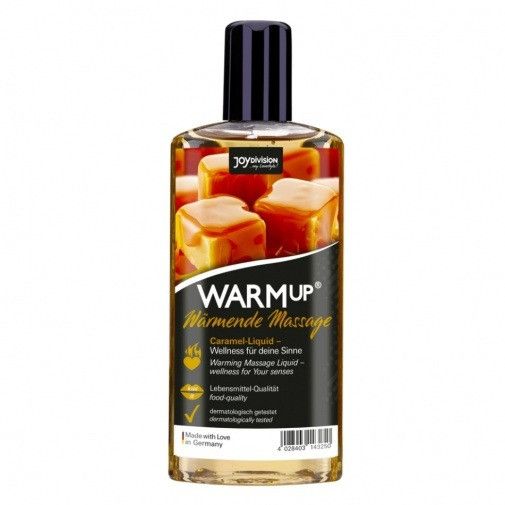Масло для массажа согревающее и съедобное WARMup Caramel 150ml Sex Aura | Зображення 1