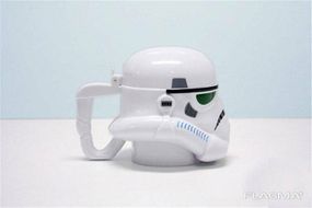 Чашка Кружка Бокал Пластиковая Star Wars 3D Plastic Штурмовик (Белая)
